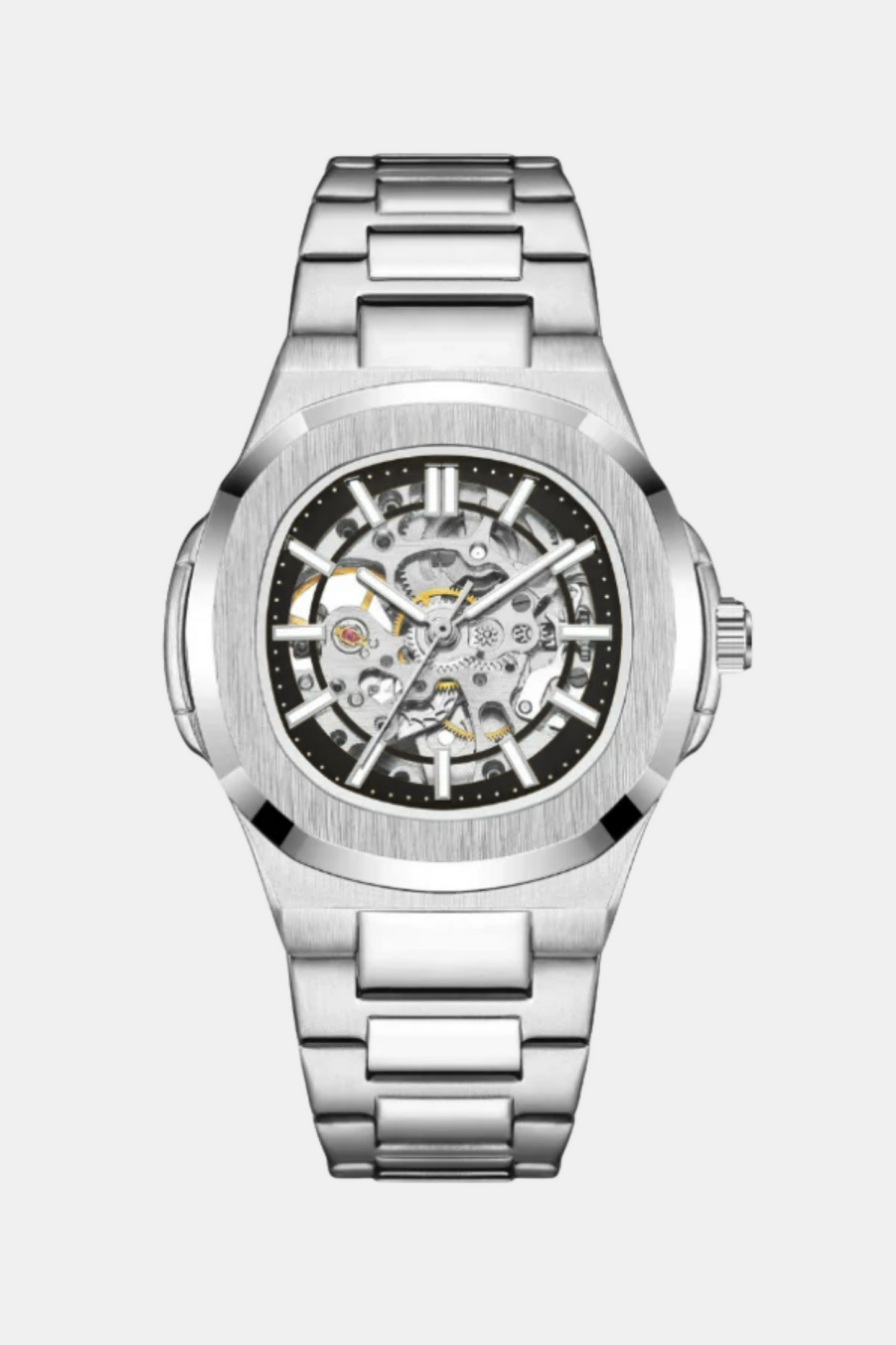 Alverano Skeleton Automatico Onyx Steel