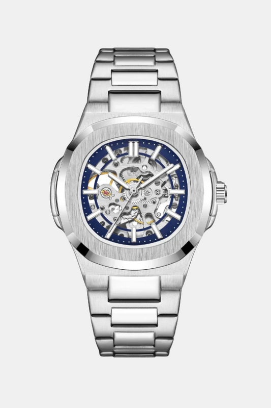 Alverano Skeleton Automatico Sapphire Steel
